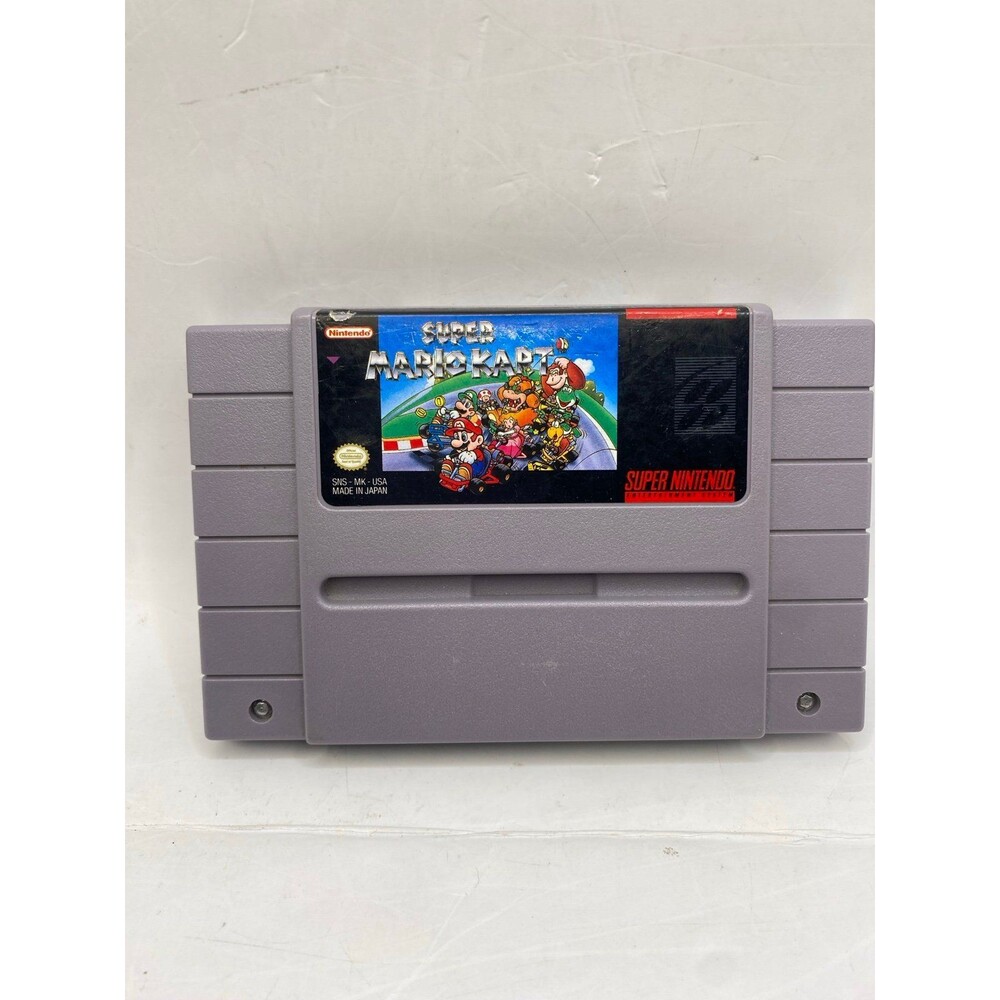 Super Mario Kart (Nintendo SNES 1992) Cartridge Authentic Tested Retro Vintage